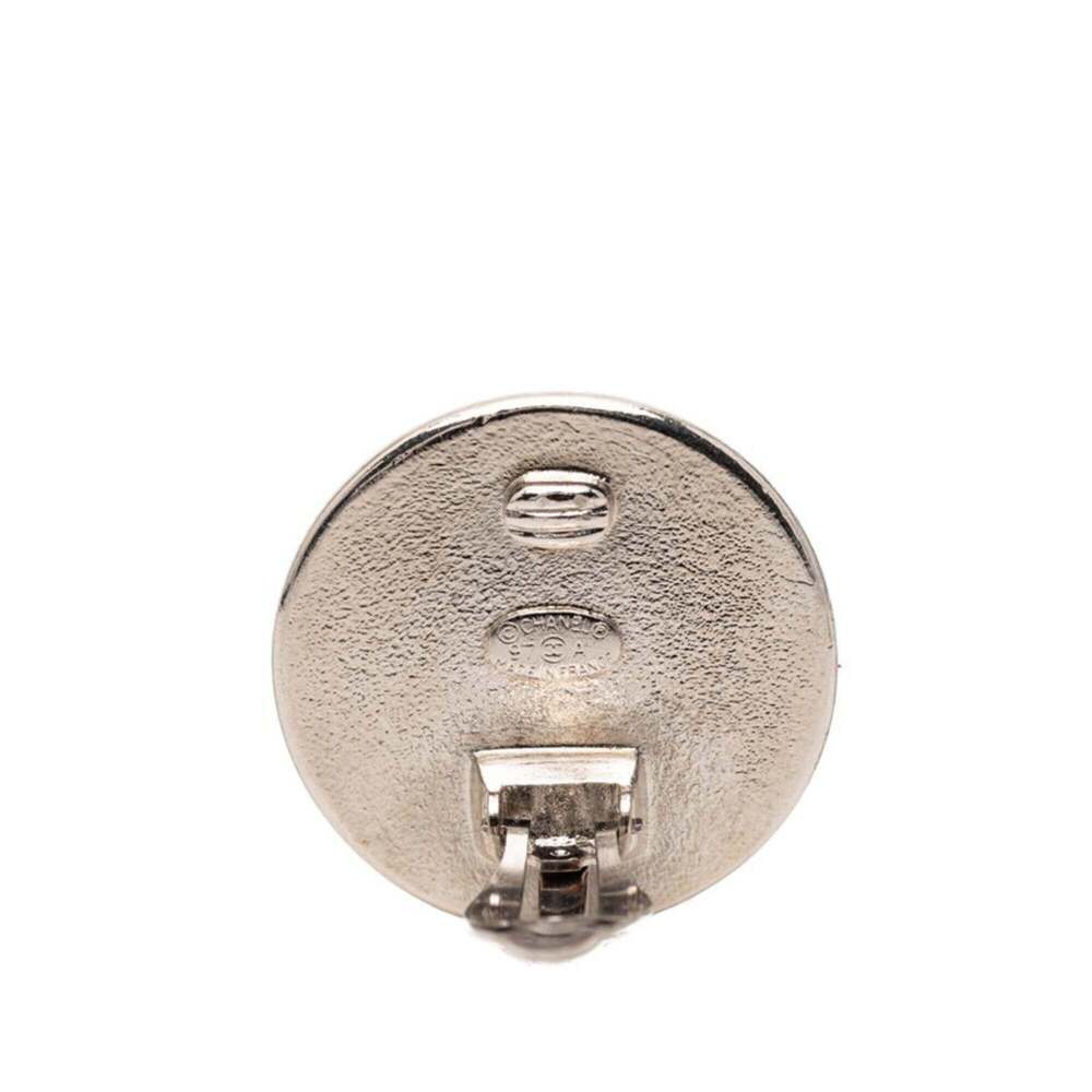 CHANEL Vintage Black Logo Earrings - Picture 3 of 3